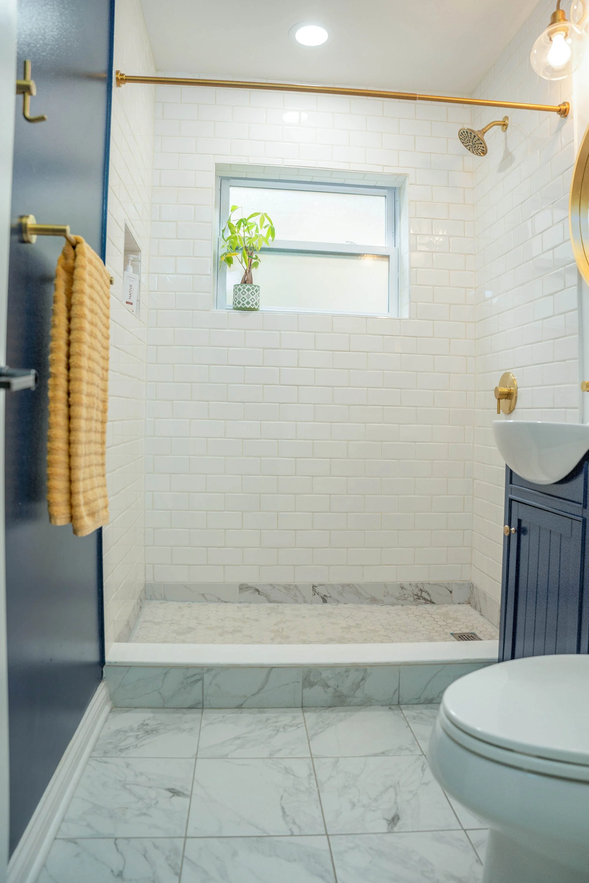 Honed Limestone Double Vanity Bathroom Sanctuary